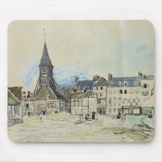 Die Kirche von Sainte-Catherine, Honfleur, 1864 Mousepad (Vorne)