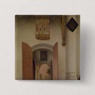 Die Kirche von St. Laurens, Alkmaar, 1661 Button