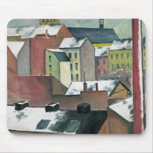 Die Kirche von St Mary in Bonn in Snow, 1911 Mousepad