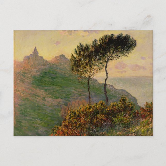 Die Kirche von Varengeville - Claude Monet Postkarte (Vorderseite)