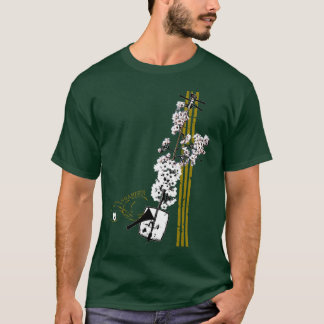 Die Kirschblüte Shamisen der Männer T-Shirt