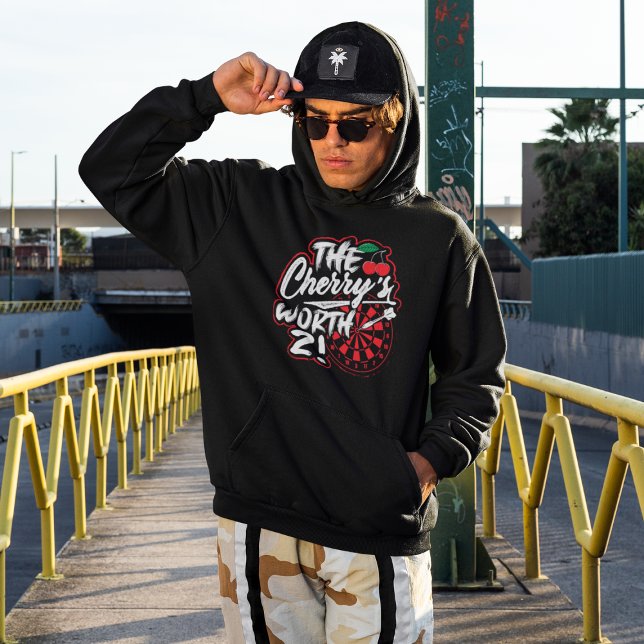 Die Kirsche macht 2 - Funny Dart Legend Hoodie (Von Creator hochgeladen)