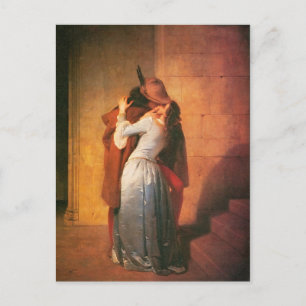 Die Kiss Postcard von Francesco Hayez Postkarte