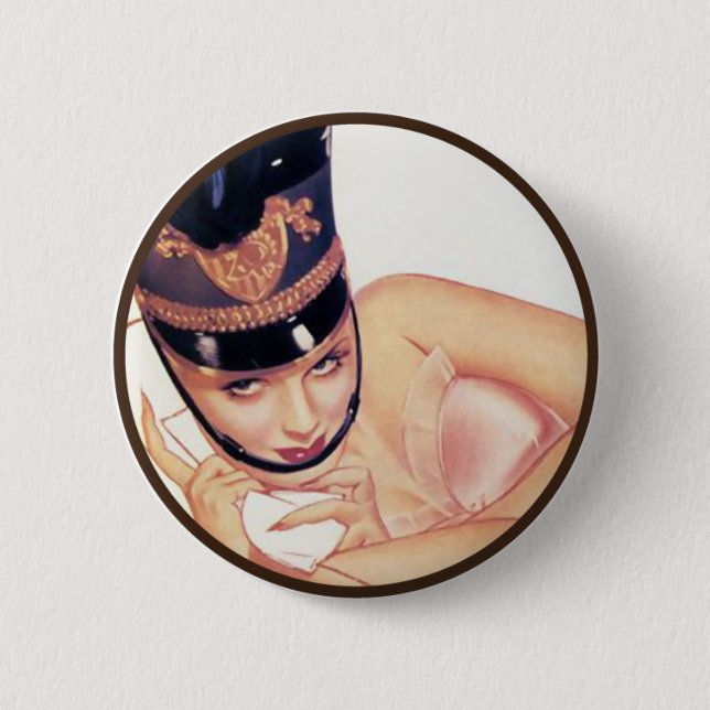 Die Kitsch-Bitches: Pin-Up-Porträts Button (Vorderseite)