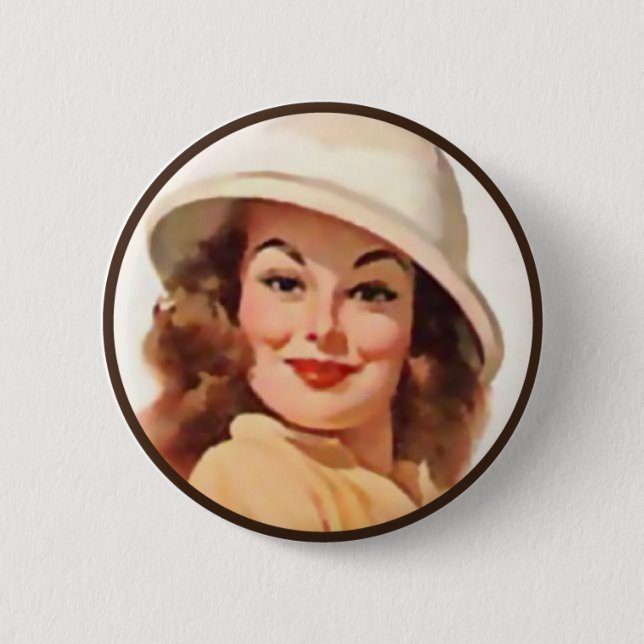 Die Kitsch-Bitches: Pin-Up-Porträts Button (Vorderseite)