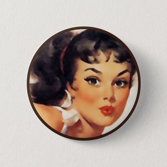Die Kitsch-Bitches: Pin-Up-Porträts Button (Vorderseite)
