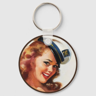 Die Kitsch-Bitches: Pin-Up-Porträts Schlüsselanhänger