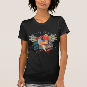 Die Kitsch Bitsch : Fly Girl Tattoo Pin-Up T-Shirt