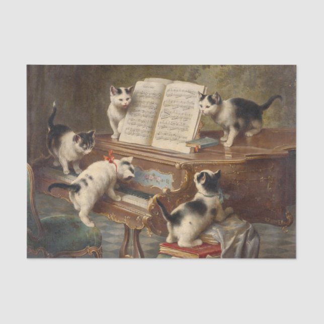 Die Kittens-Erwägung von Carl Reichert Seidenpapier (Vorderseite)