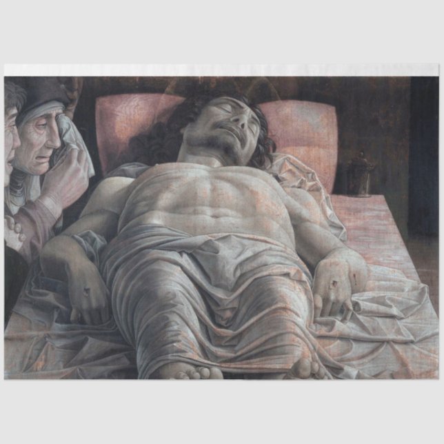 Die Klage über den Toten Christus, Mantegna Seidenpapier (Vorderseite)