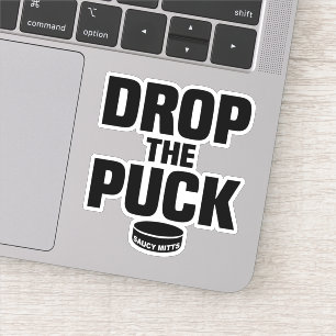 Die Klappe fallen lassen, das Hockey-Puck-Laptop Aufkleber