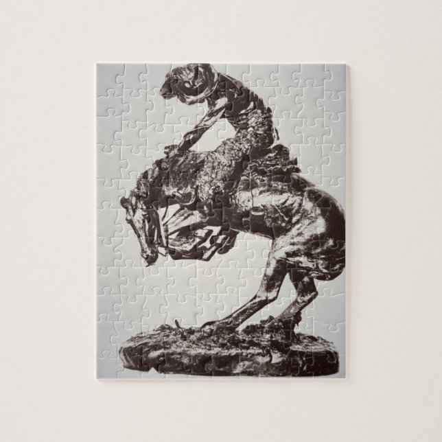 Die Klapperschlange, 1905 (Bronze) (b/w Foto) Puzzle (Vertikal)