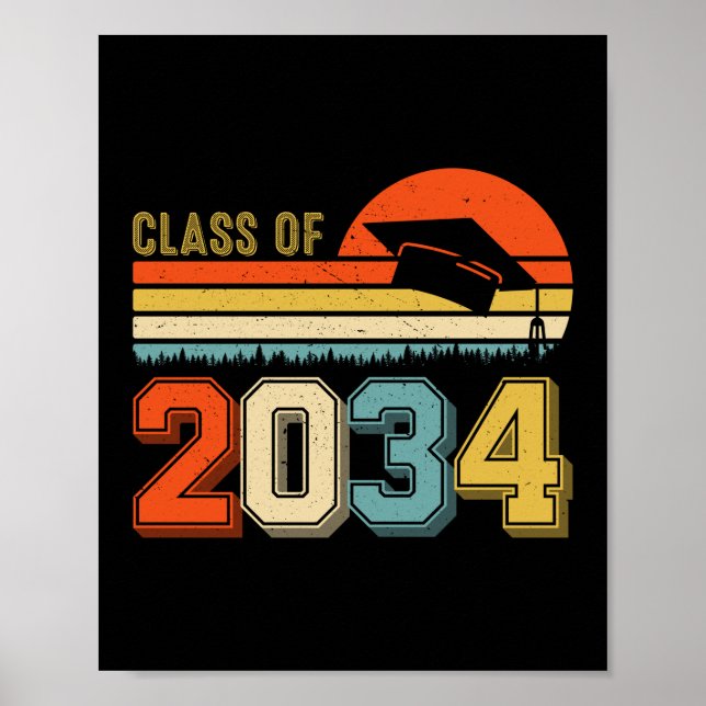 Die Klasse 2034 wächst mit dem ich vor dem Abschlu Poster (Vorne)