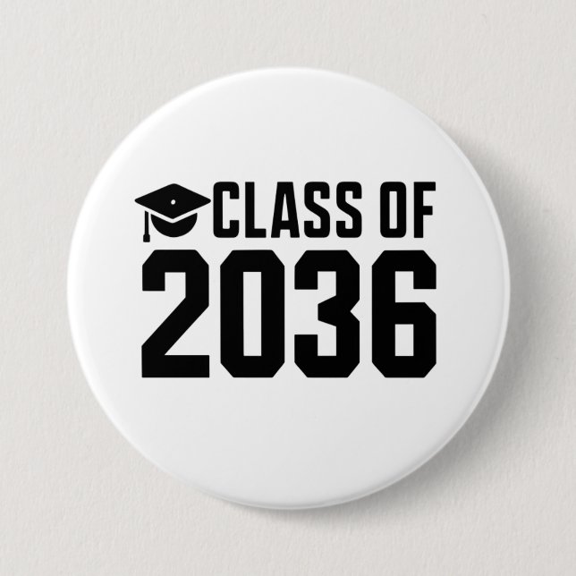 Die Klasse von 2036 wächst mit mir zurück zur Schu Button (Vorderseite)