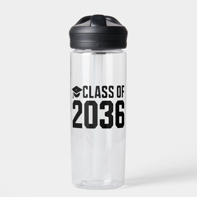 Die Klasse von 2036 wächst mit mir zurück zur Schu Trinkflasche (Vorderseite)