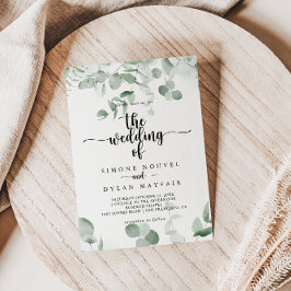 Die klassische grüne Eukalyptus-Foliage Einladung