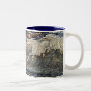Die klassische Pferdesammlung Zweifarbige Tasse