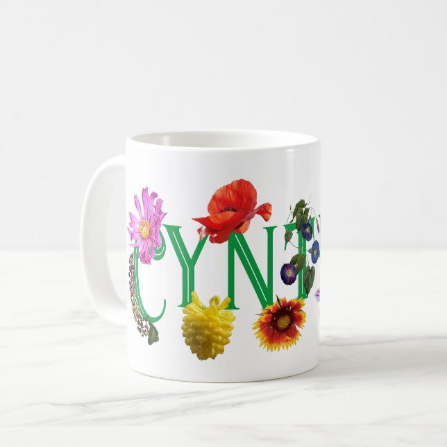 Die klassische Tasse der Wildblumen (Vorderseite Links)