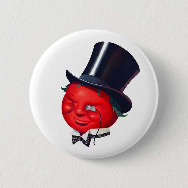 die klassische Tomate Button (Vorderseite)