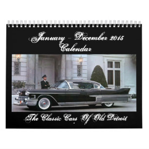 Die klassischen Autos alten Kalenders Detroits Kalender