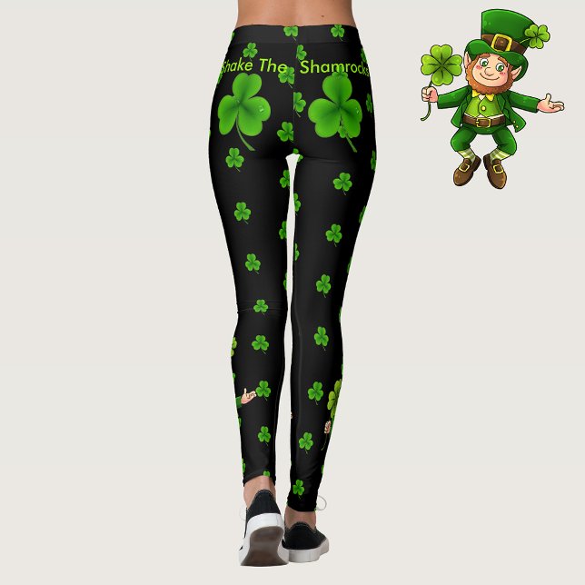 Die Kleeblätter St. Patrick's Day Leggings schütte (Von Creator hochgeladen)