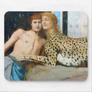 Die Kleider, Fernand Khnopff Mousepad