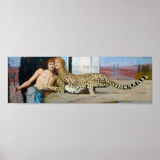 Die Kleider, Fernand Khnopff Poster (Vorne)