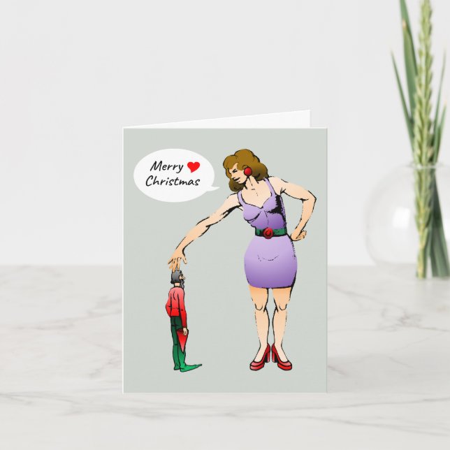 Die kleine Elfskarte Feiertagskarte (Vorderseite)