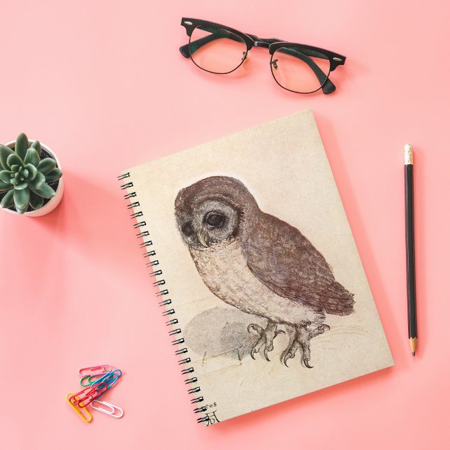 Die kleine Eule | Albrecht Dürer Notizblock (Von Creator hochgeladen)