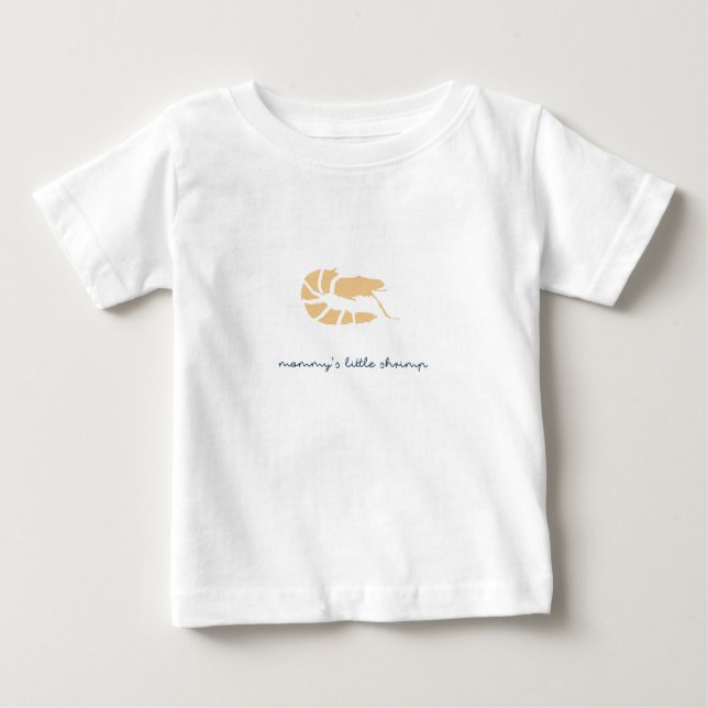 die kleine Garnele der Mama Baby T-shirt (Vorderseite)