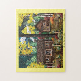 Die kleine Hütte im Waldpuzzle Puzzle