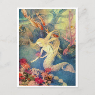 Die kleine Meerjungfrau von Dorothy Lathrop Postkarte