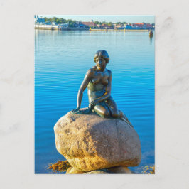 Die kleine Meerjungskulptur, Kopenhagen, Dänemark Postkarte