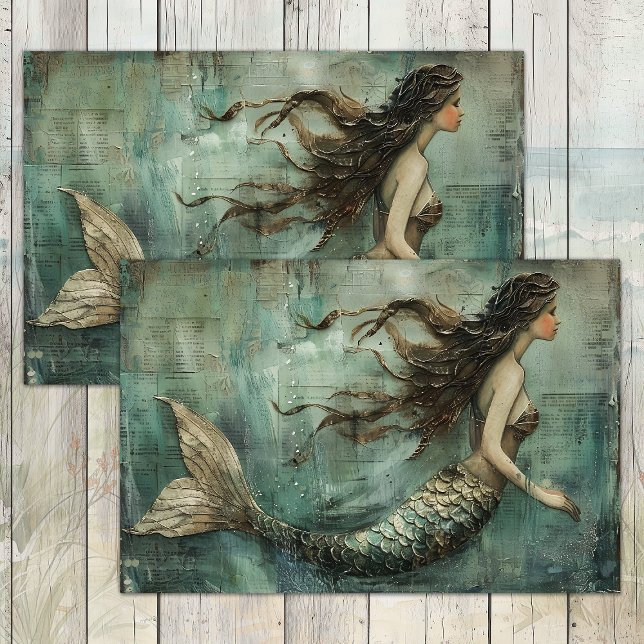 DIE KLEINE MERMAID DECOUPAITE SEIDENPAPIER (THE LITTLE MERMAID DECOUPAGE TISSUE PAPER)