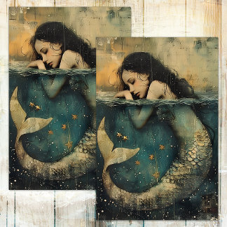 DIE KLEINE MERMAID DECOUPAITE SEIDENPAPIER