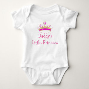 Die kleine Prinzessin Crown Hearts Cute des Vatis Baby Strampler