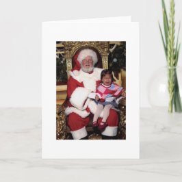 Die kleine Problemkarte des Weihnachtsmanns Feiertagskarte