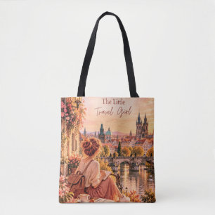 Die kleine Reisende Prag Fluss Schultertasche
