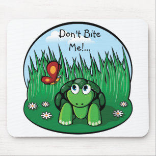 Die kleine Schildkröte, beißen mich nicht! … Mousepad