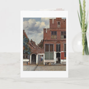 Die kleine Straße durch Johannes Vermeer Karte