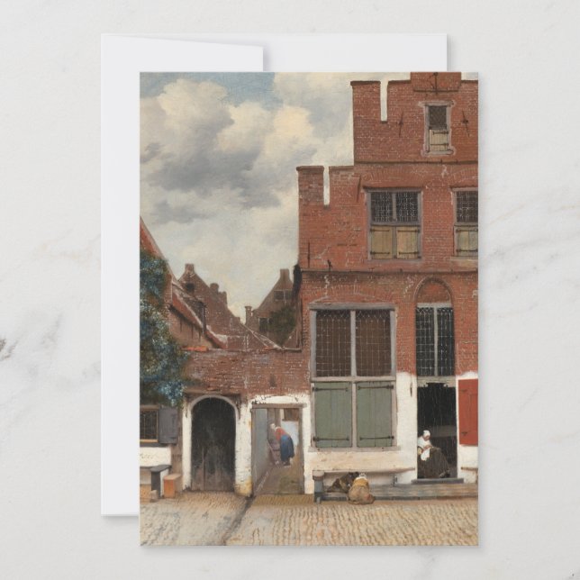 Die kleine Straße von Johannes Vermeer (Vorderseite)