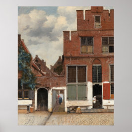 Die kleine Straße von Johannes Vermeer Poster