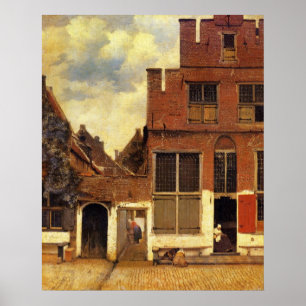Die kleine Straße von Johannes Vermeer Poster