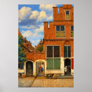 Die kleine Straße von Johannes Vermeer Poster