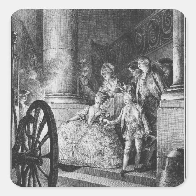 Die kleinen Godvthers Quadratischer Aufkleber (Vorderseite)