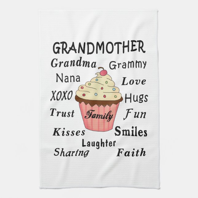 Die kleinen Kuchen der Großmutter für Großmütter Küchentuch (Vertikal)