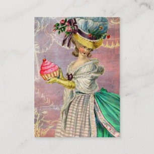 Die kleinen Kuchen Marie Antoinette Cupcake und Vo Visitenkarte