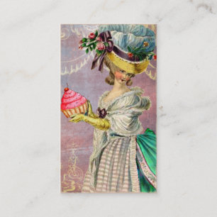 Die kleinen Kuchen Marie Antoinette Cupcake und Vo Visitenkarte