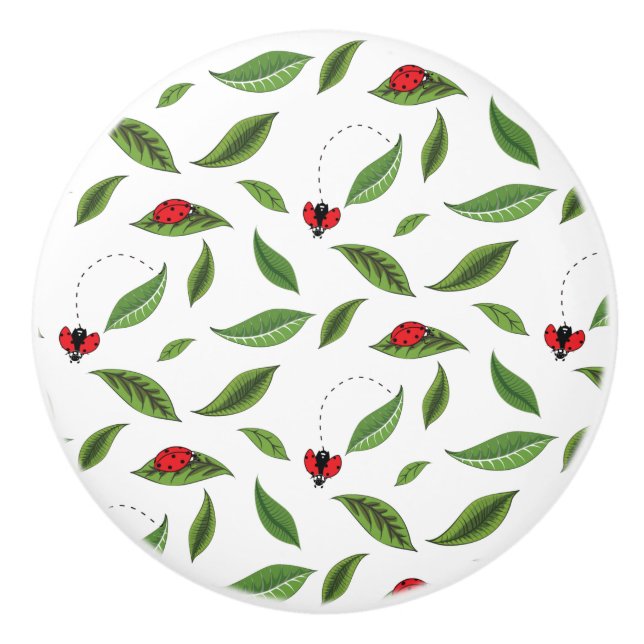 Die kleinen Ladybugs Keramikknauf (Vorderseite)