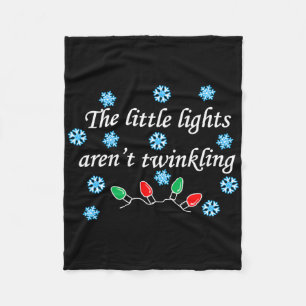 Die kleinen Lichter sind nicht winkelnd Weihnachte Fleecedecke